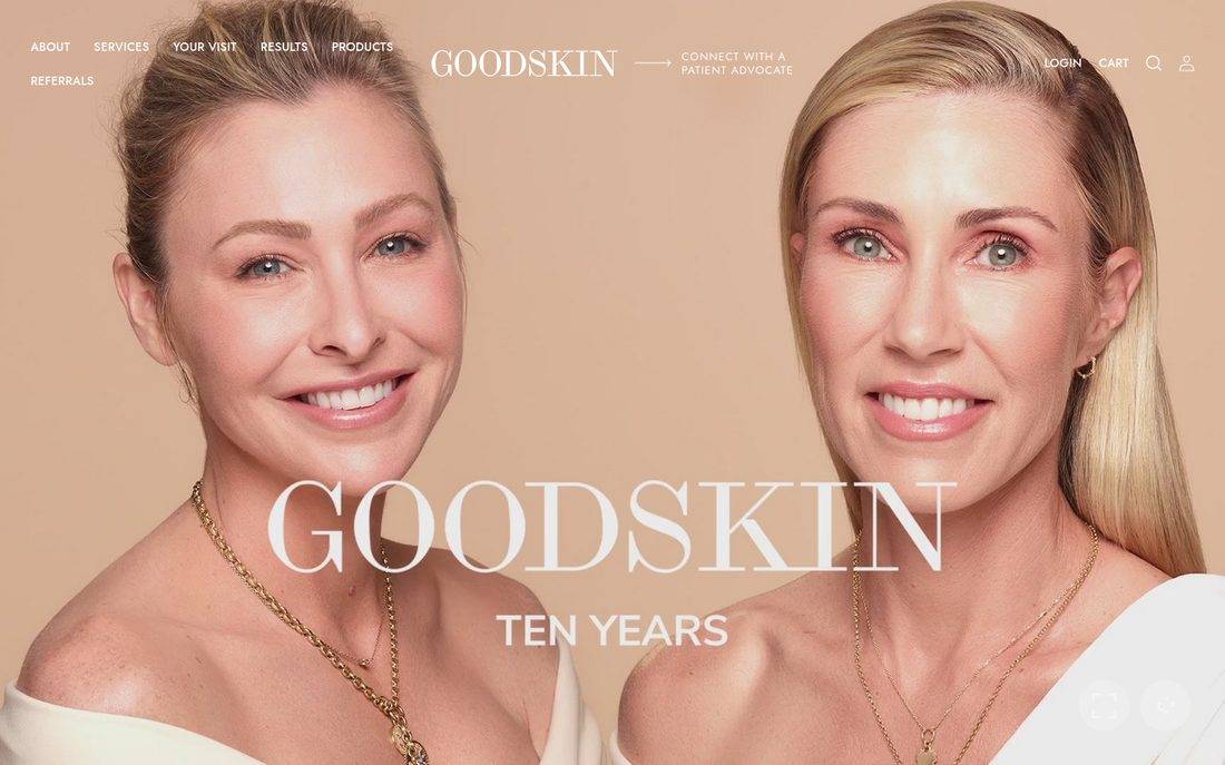 GoodSkin Clinics website preview