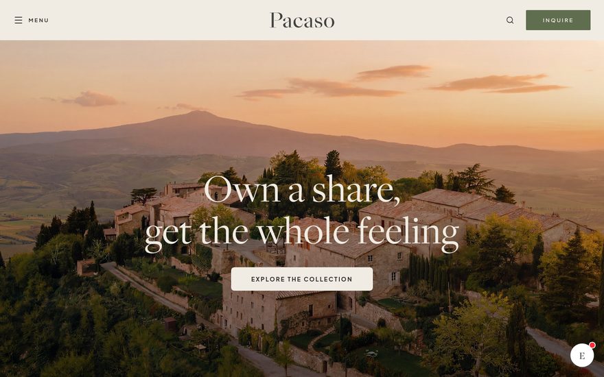 Pacaso website preview